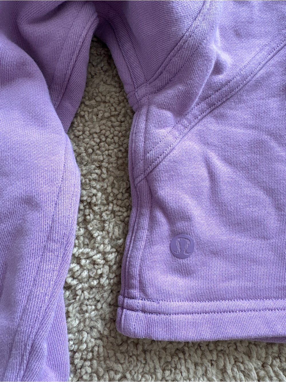 Lululemon Cropped Lavender Hoodie - Picture 3 of 3